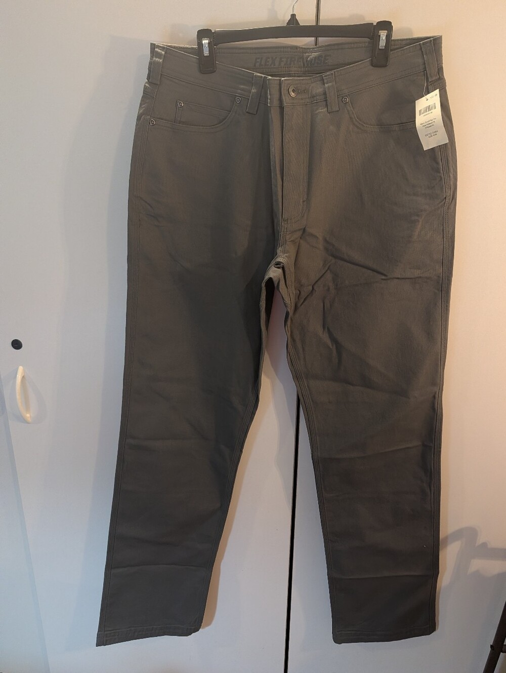 Duluth Trading Co Mens 36 X 36 Flex Fire Hose Gray Pants NWT